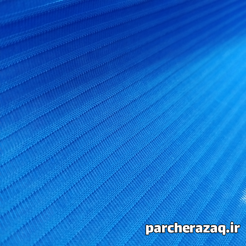 پارچه کیسه حمام پلیسه آبی