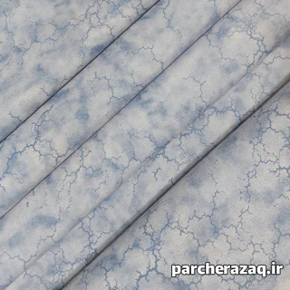 پارچه ملحفه آبی ساده طوبی دنا