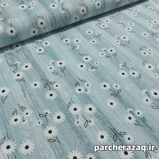 پارچه ملحفه طوبی کتایون سبزآبی