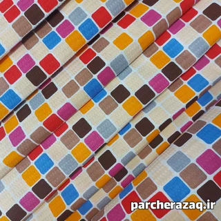 پارچه دستمال آشپزخانه اعلا (پنبه پنبه) طرح روبیک