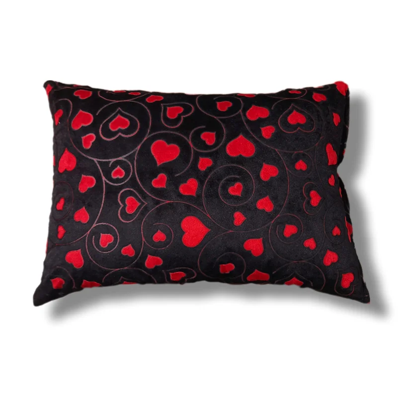 روبالشی مخمل قلبی