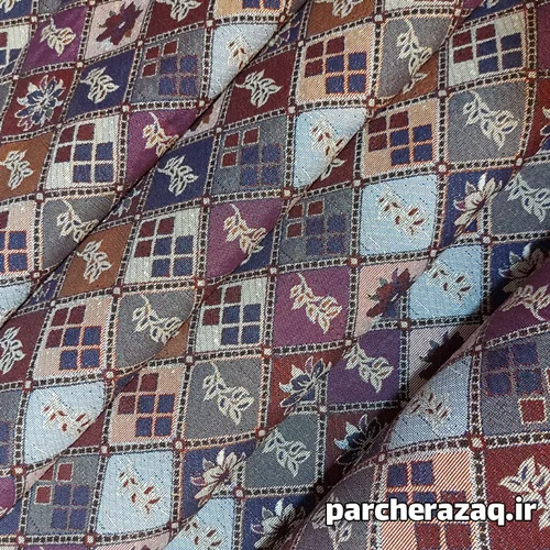 پارچه روفرشی جاجیم طرح خانه گل عرض2 متر