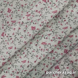 پارچه چادر نماز نگین پروانه صورتی