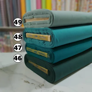 پارچه تترون ساده تک رنگ طیف سبزآبی عرض 90 سانتی متر