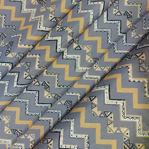 پارچه ملحفه زیگزاگ طوبی طرح دیانا نسکافه ای