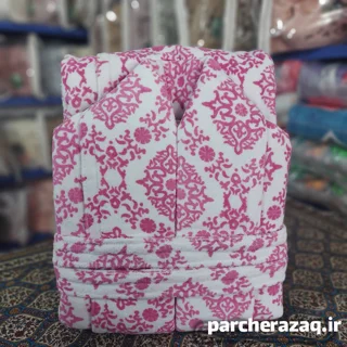 حوله تن پوش ریزبافت اصل تبریز صادراتی سایز 125 سرخابی