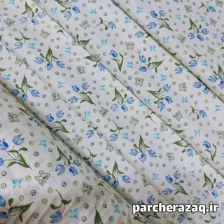 پارچه چادر نماز آلاله آبی دانیال