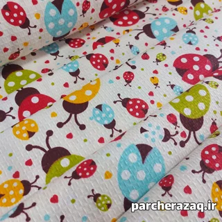 پارچه دستمال آشپزخانه اعلا (پنبه پنبه) طرح کفشدوزک