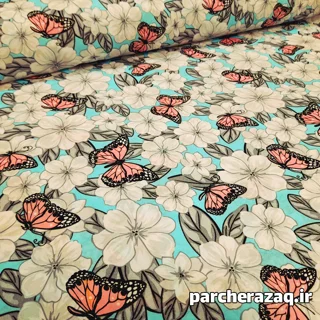 پارچه ملحفه سپهر فیروزه ای برند طوبی