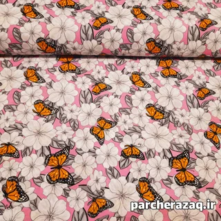 پارچه ملحفه سپهر صورتی برند طوبی