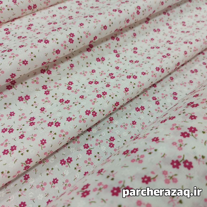 پارچه چادر نماز گلباران سرخابی