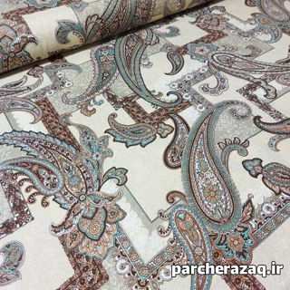 پارچه ملحفه طوبی شاندیز فیروزه ای