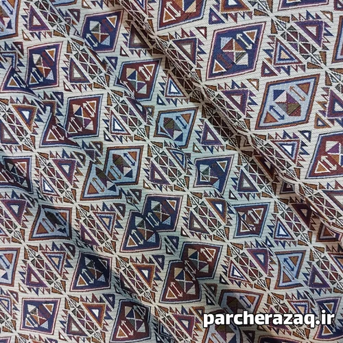 پارچه روفرشی جاجیم طرح لوزی عرض2 متر