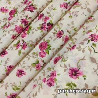 پارچه ملحفه گل دار طوبی سوگند کرمی