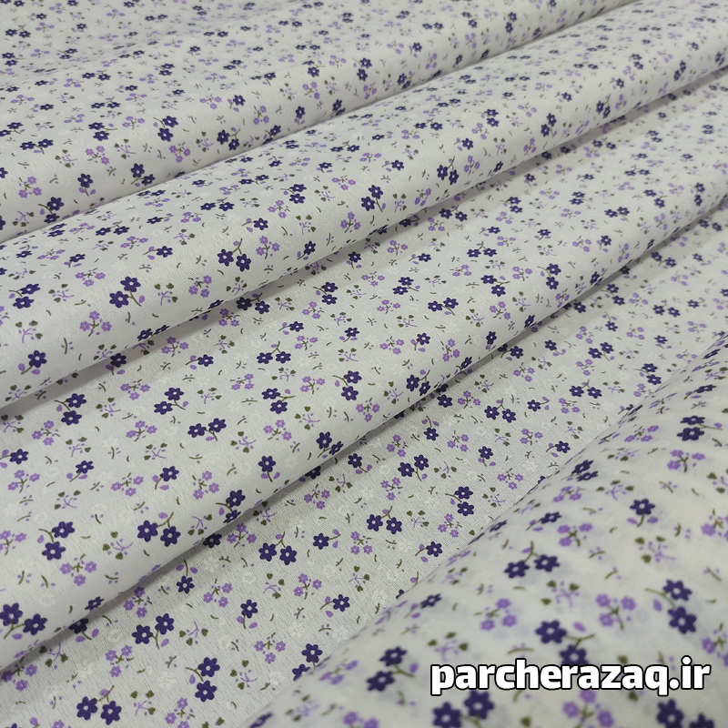 پارچه چادر نماز گلباران بنفش