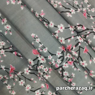 پارچه ملحفه شکوفه ستایش صورتی تیره